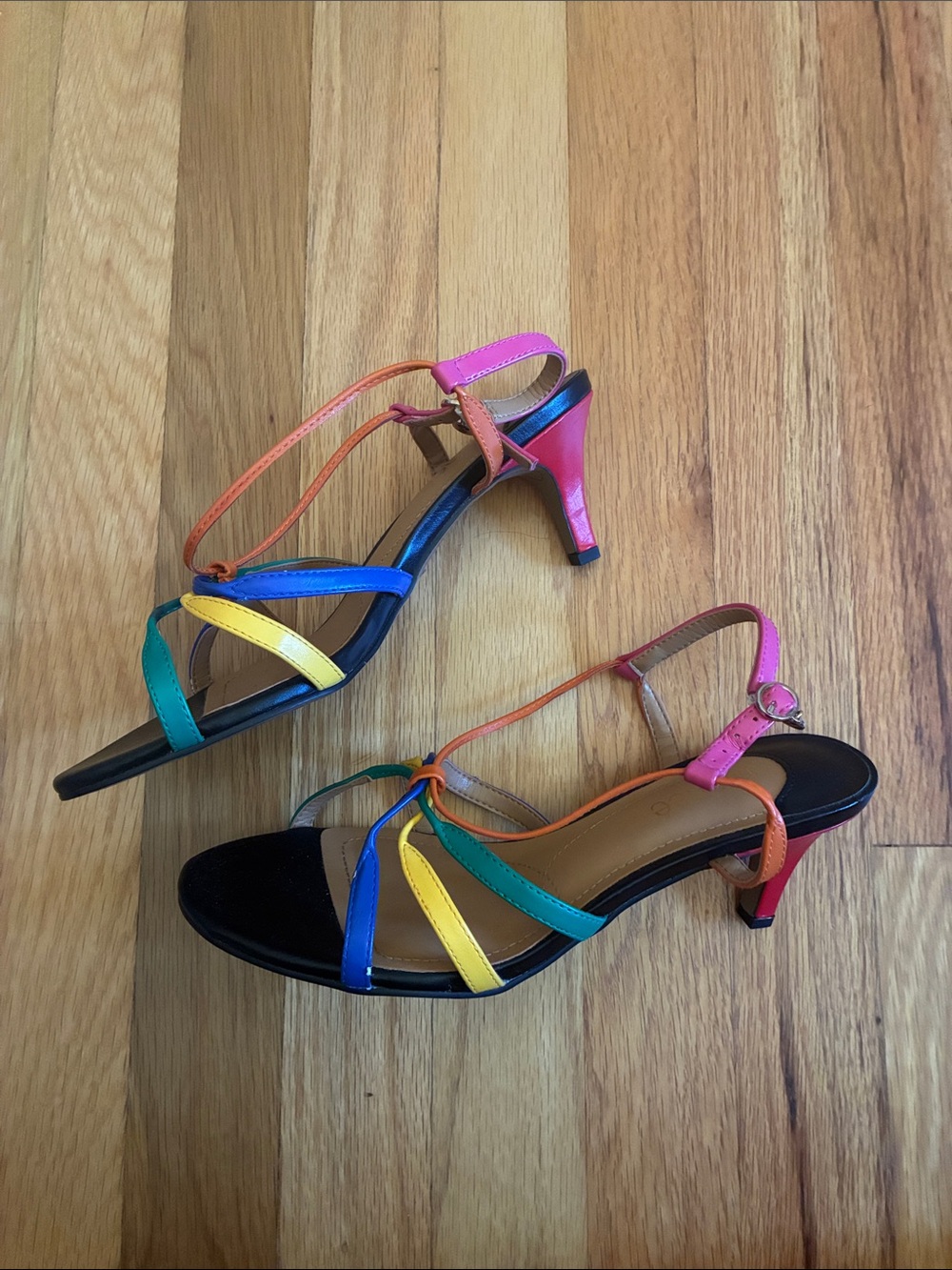 J.Renee Rainbow Strappy Mid Heel Sandals